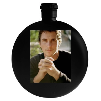 Christian Bale Round Flask