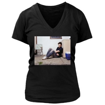 James Franco Women's Deep V-Neck TShirt