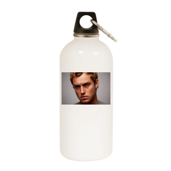 Jude Law White Water Bottle With Carabiner