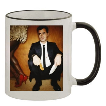 Justin Theroux 11oz Colored Rim & Handle Mug