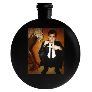 Justin Theroux Round Flask