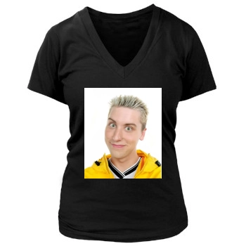 NSYNC Women's Deep V-Neck TShirt