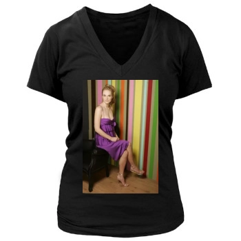 Rachel Blanchard Women's Deep V-Neck TShirt