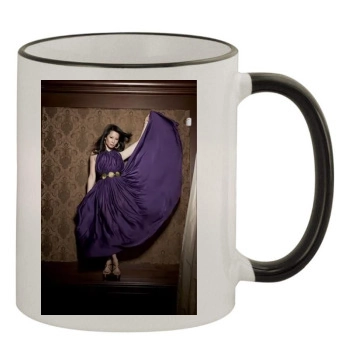 Lucy Liu 11oz Colored Rim & Handle Mug