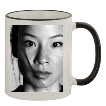 Lucy Liu 11oz Colored Rim & Handle Mug