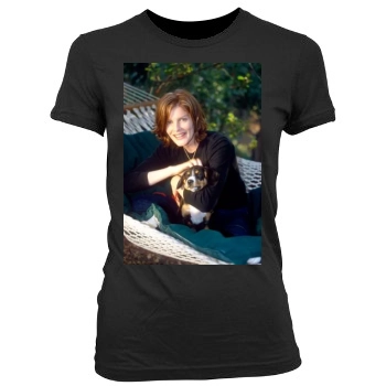 Rene Russo Women's Junior Cut Crewneck T-Shirt