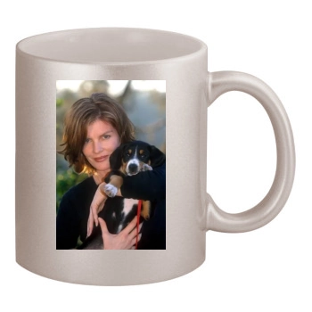 Rene Russo 11oz Metallic Silver Mug