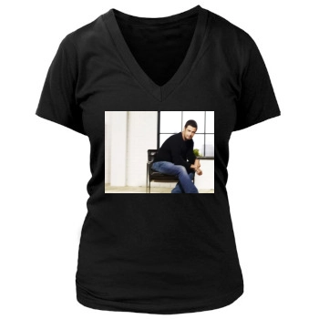 Carlos Bernard Women's Deep V-Neck TShirt