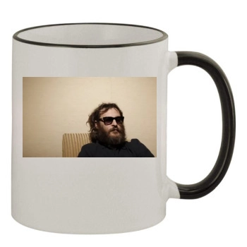 Joaquin Phoenix 11oz Colored Rim & Handle Mug