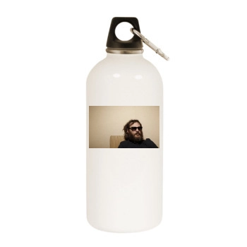 Joaquin Phoenix White Water Bottle With Carabiner