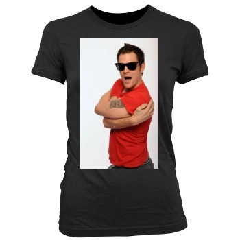 Johnny Knoxville Women's Junior Cut Crewneck T-Shirt