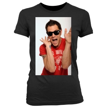 Johnny Knoxville Women's Junior Cut Crewneck T-Shirt