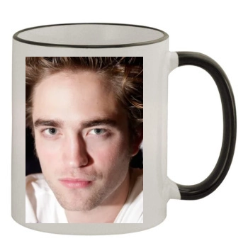 Robert Pattinson 11oz Colored Rim & Handle Mug