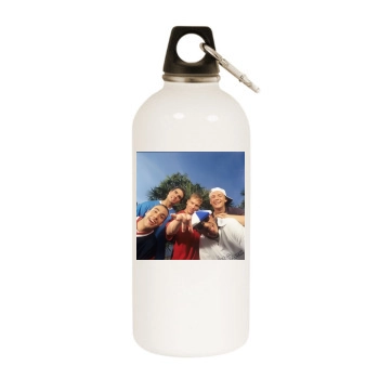 Backstreet Boys White Water Bottle With Carabiner