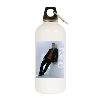 Wentworth Miller White Water Bottle With Carabiner