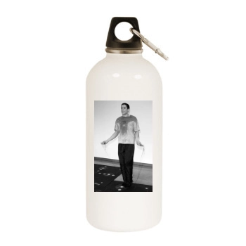 Wentworth Miller White Water Bottle With Carabiner