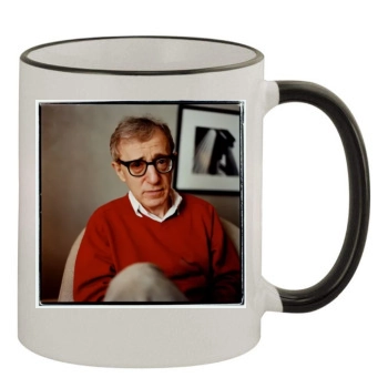 Woody Allen 11oz Colored Rim & Handle Mug