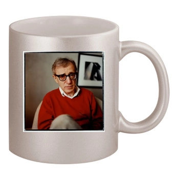 Woody Allen 11oz Metallic Silver Mug