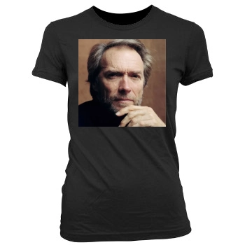 Clint Eastwood Women's Junior Cut Crewneck T-Shirt