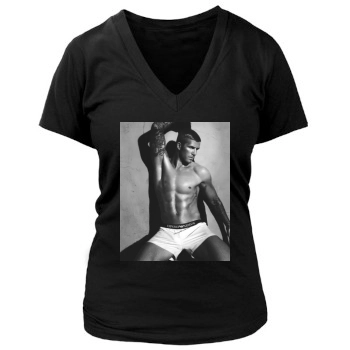 David Beckham Women's Deep V-Neck TShirt