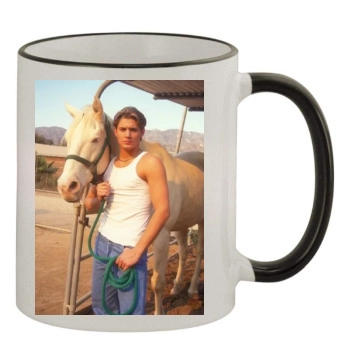 Jensen Ackles 11oz Colored Rim & Handle Mug