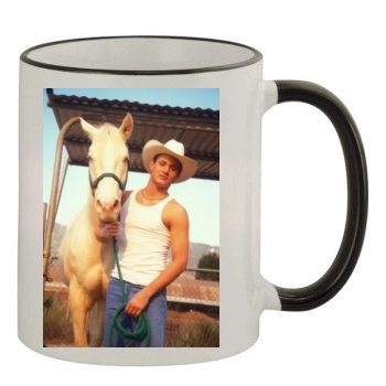 Jensen Ackles 11oz Colored Rim & Handle Mug