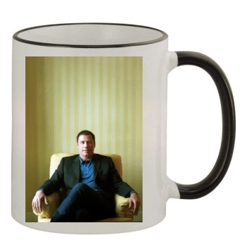 John Travolta 11oz Colored Rim & Handle Mug