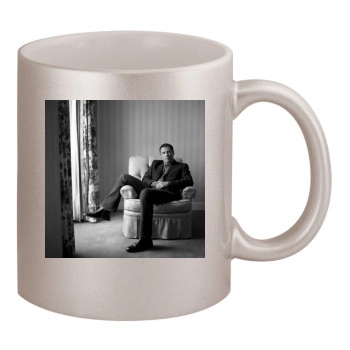 John Travolta 11oz Metallic Silver Mug