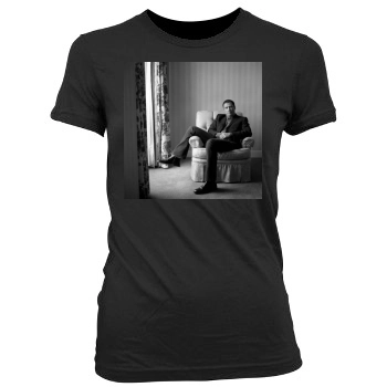 John Travolta Women's Junior Cut Crewneck T-Shirt