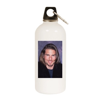 Tom Cruise White Water Bottle With Carabiner