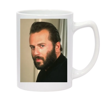 Bruce Willis 14oz White Statesman Mug