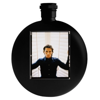 Christian Bale Round Flask