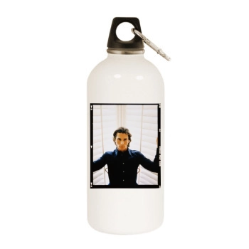 Christian Bale White Water Bottle With Carabiner