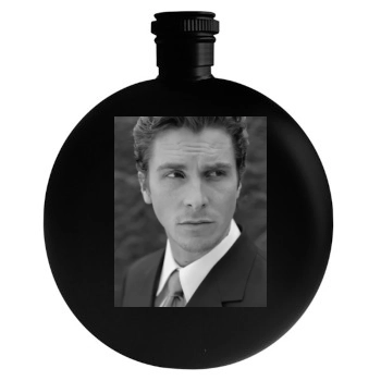 Christian Bale Round Flask