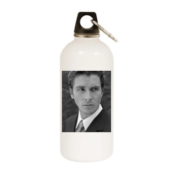 Christian Bale White Water Bottle With Carabiner