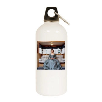 Rosamund Pike White Water Bottle With Carabiner