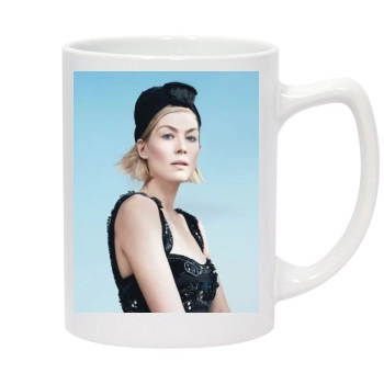 Rosamund Pike 14oz White Statesman Mug