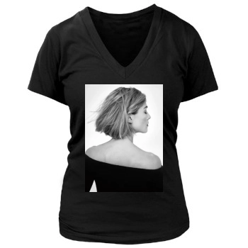 Rosamund Pike Women's Deep V-Neck TShirt