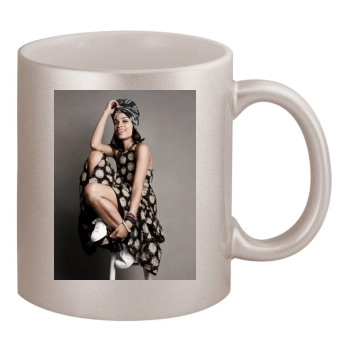 Rosario Dawson 11oz Metallic Silver Mug