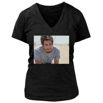 Jake Gyllenhaal Women's Deep V-Neck TShirt