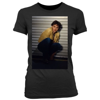 James Franco Women's Junior Cut Crewneck T-Shirt