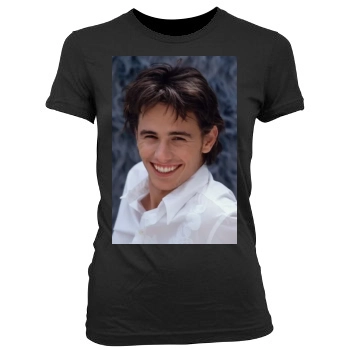 James Franco Women's Junior Cut Crewneck T-Shirt