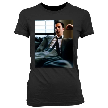 Justin Theroux Women's Junior Cut Crewneck T-Shirt