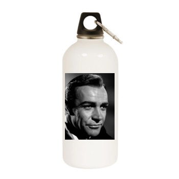 Sean Connery White Water Bottle With Carabiner