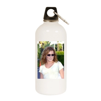 Elisa Donovan White Water Bottle With Carabiner