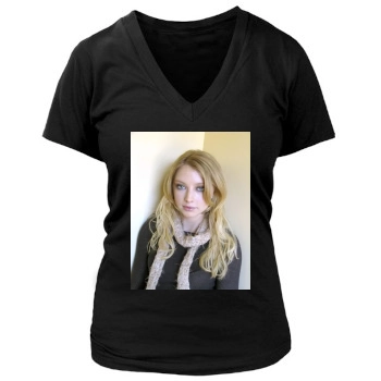 Elisabeth Harnois Women's Deep V-Neck TShirt