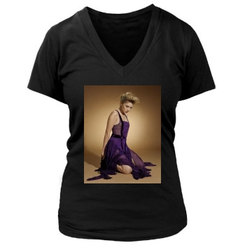 Elisabeth Harnois Women's Deep V-Neck TShirt