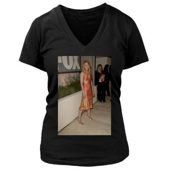 Elisabeth Harnois Women's Deep V-Neck TShirt