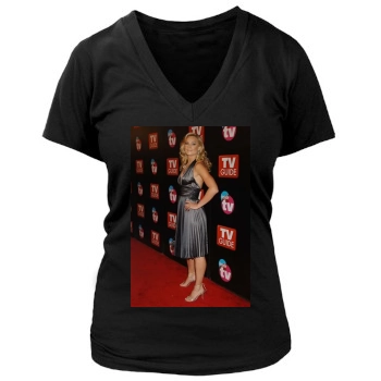 Elisabeth Rohm Women's Deep V-Neck TShirt