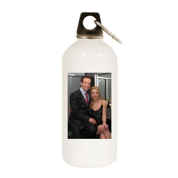 Elisabeth Rohm White Water Bottle With Carabiner